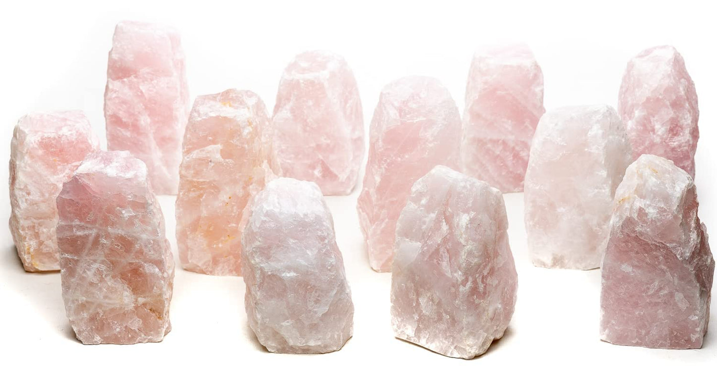 DesertUSA Rose Quartz Lamp Dimmable LED Light, Small, Wood Base, Crystal, Stone, Rose Quartz
