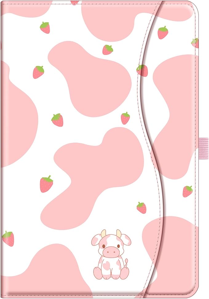 Fintie Case for Samsung Galaxy Tab A9 Plus/A9+ 5G 11 Inch 2023 Model (SM-X210/X216/X218), Multi-Angle Viewing Smart Stand Back Cover with Pocket Auto Wake/Sleep, Strawberry Cow