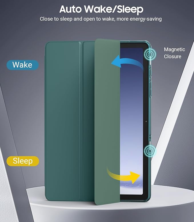 TiMOVO Case for Samsung Galaxy Tab A9+/A9 Plus 11" 2023, Slim Soft TPU Translucent Frosted Back Protective Cover for Galaxy Tab A9+ Tablet SM-X210/X216/X218, Auto Wake/Sleep, Turquoise