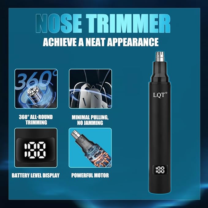 Hair Clippers for Men, Professional Mens Hair Clipper Set with LED Display, Cordless Beard Trimmer Grooming Kit with Multiple Guide Combs, Cape, Storage Bag for Home & Salon Use