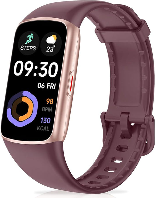 Fitness Tracker with 24/7 Heart Rate, Blood Pressure Blood Oxygen Sleep Monitor, 123 Sports Modes Calories Smart Watch,IP68 Waterproof Step Counter Activity Trackers Pedometer for Women Men