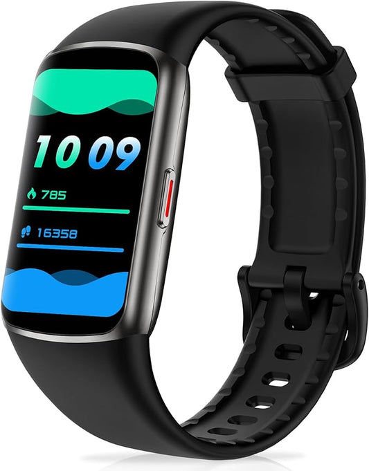 Fitness Tracker Step Counter with 24/7 Heart Rate Blood Oxygen Sleep Monitor, 1.47'' AMOLED Touch Color Screen Fitness Watch, Smart Watches for Women Men
