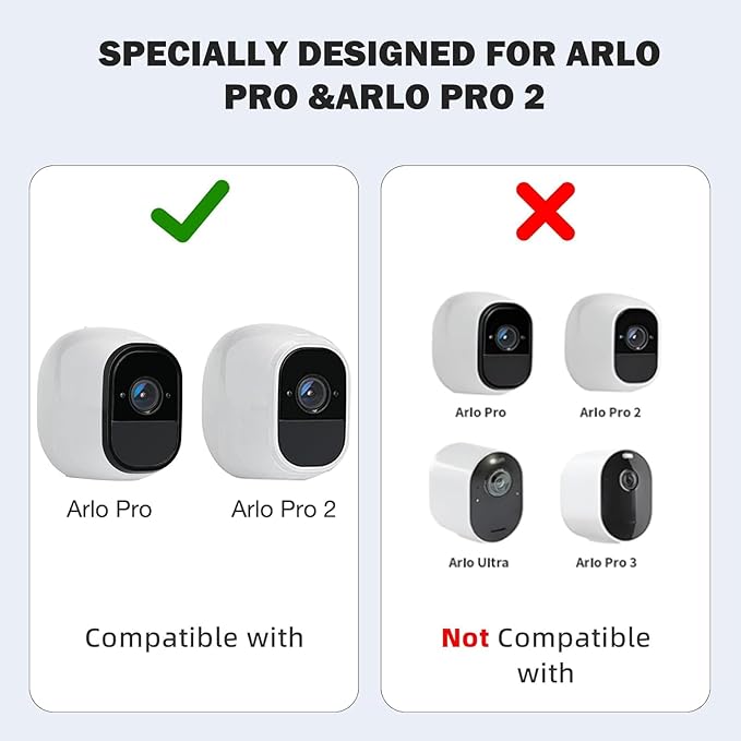 2 Pack Rechargeable Batteries 7.2V/2440mAh/17.57Wh with Charging Station for Arlo Pro/Pro 2 Cameras(Charger Included)