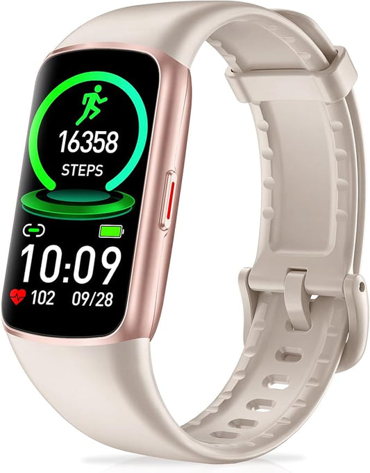 Fitness Tracker Step Counter with 24/7 Heart Rate Blood Oxygen Sleep Monitor, 1.47'' AMOLED Touch Color Screen Fitness Watch, Smart Watches for Women Men