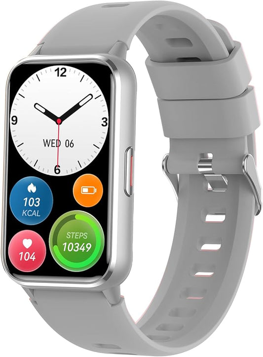 Fitness Tracker (Answer/Make Calls), Smart Watch for Women Men, with 1.47″ AMOLED Always-On Display, 24/7 Heart Rate, Sleep Tracking, 110+ Sport Modes, Waterproof, Compatible for Android Phone