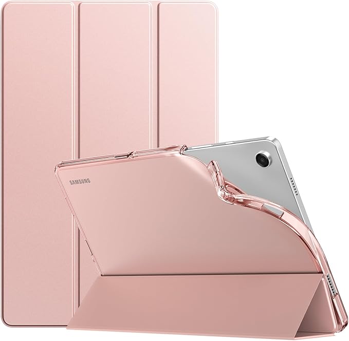 TiMOVO Case for Samsung Galaxy Tab A9+/A9 Plus 11" 2023, Slim Soft TPU Translucent Frosted Back Protective Cover for Galaxy Tab A9+ Tablet SM-X210/X216/X218, Auto Wake/Sleep, Rose Gold