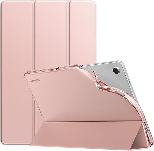 TiMOVO Case for Samsung Galaxy Tab A9+/A9 Plus 11" 2023, Slim Soft TPU Translucent Frosted Back Protective Cover for Galaxy Tab A9+ Tablet SM-X210/X216/X218, Auto Wake/Sleep, Rose Gold