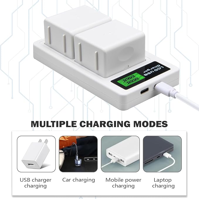 2 Pack Rechargeable Batteries 7.2V/2440mAh/17.57Wh with Charging Station for Arlo Pro/Pro 2 Cameras(Charger Included)