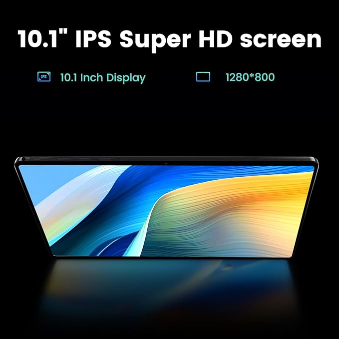 Azeyou Tablet 10.1 inch, Android 14 Tablet, 8GB 128G Computer Tablets, Octa Core Processor 6000mAh Battery, 1280x800 IPS Touch Screen, 5+8MP Dual Camera, Bluetooth,GMS, WiFi (Metal Gray)