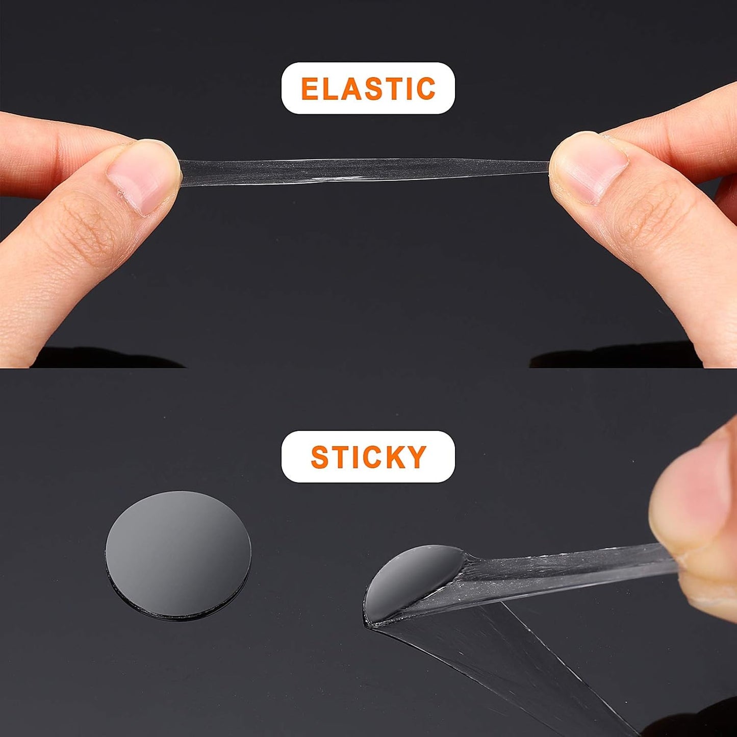 Zonon 3000 Pcs Double Sided Adhesive Dots Clear Glue Point Tape Stickers Balloon Glue Round Mini No Traces Adhesive Sticker Dot Sticker for Classroom Decor Craft DIY Office (0.39 Inch/ 10 mm)