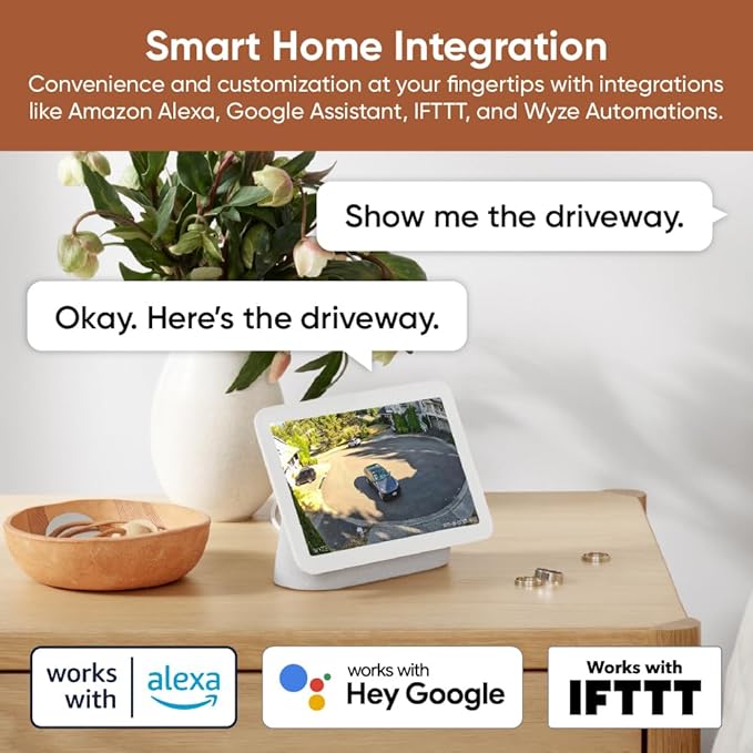 WYZE Cam Pan v4, 4K Smart Security Camera, AI Indoor/Outdoor Cameras for Home Security, Baby & Pet, Color Night Vision, 360° Pan/Tilt/8 x Digital Zoom, 2.4G & 5G, Works with Alexa & Google Assistant