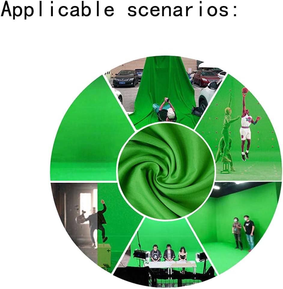Green Backdrop Background Fabric Backdrop for Shoot Portraits Party Video Studio 8X10ft