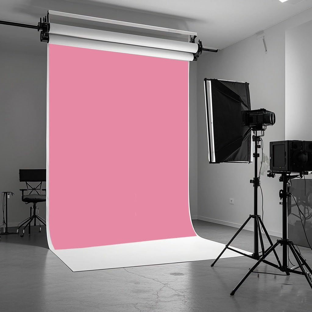 5X7ft Pink Backdrop for Photography Photo Booth Background for Photoshoot Background