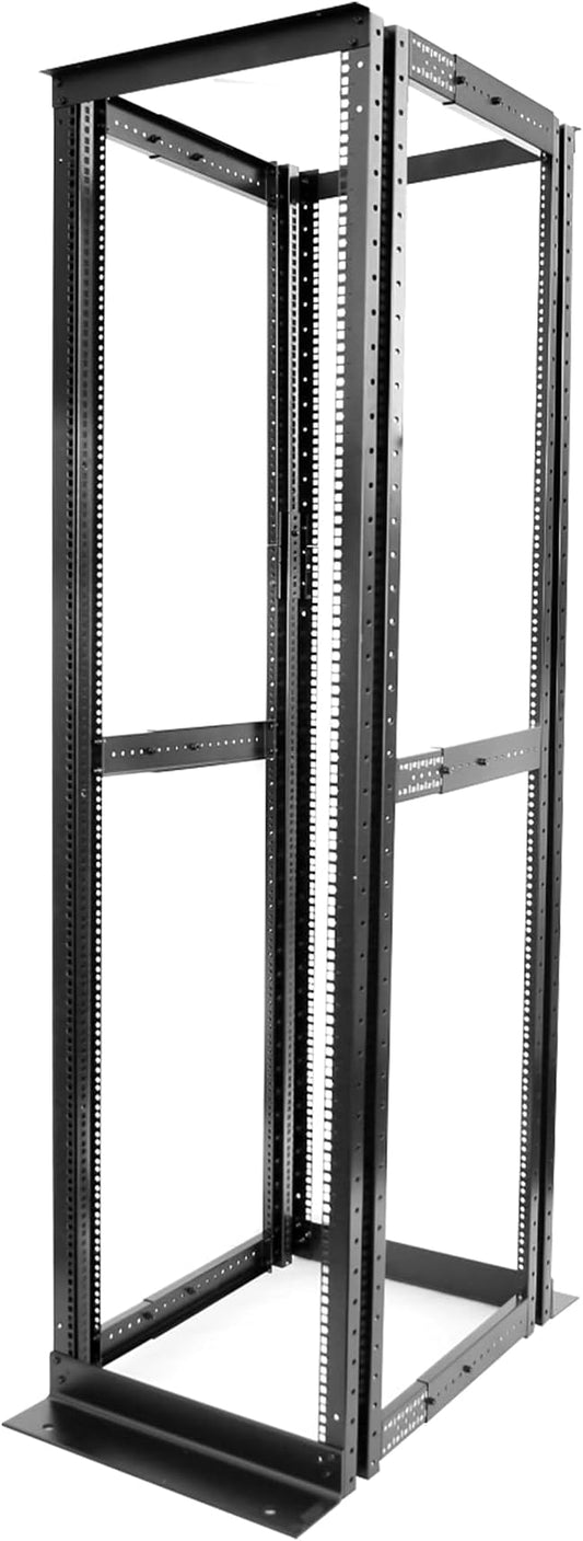 4-Post 42U Open Frame Server Rack for 19" IT Network Equipment & A/V Devices，22"-34" Adjustable Depth，Heavy Duty Free Standing Rack for Servers & AV Gear 4POST-N42U