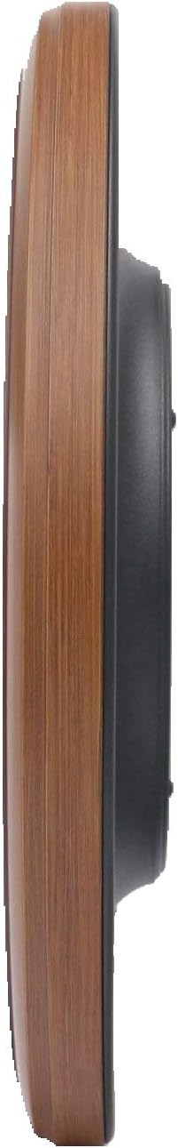 Seiko 13 Inch Numbered Wood Finish Wall Clock,Brown