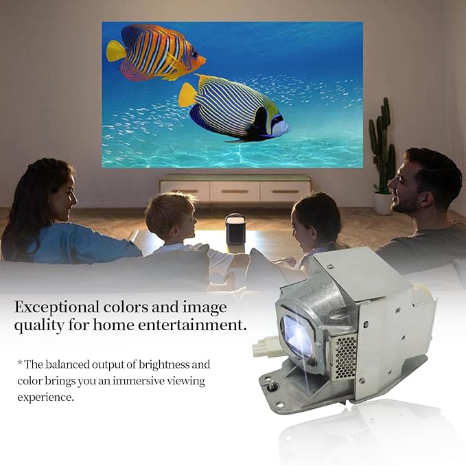 Replacement Projector Lamp Bulb 5J.J9E05.001/5J.JCA05.001 Compatible with BENQ W1400, W1500, H6510BD, P1500, DW843UST, DX842UST, MW831UST, MW843UST, MX842UST Projectors, with Housing