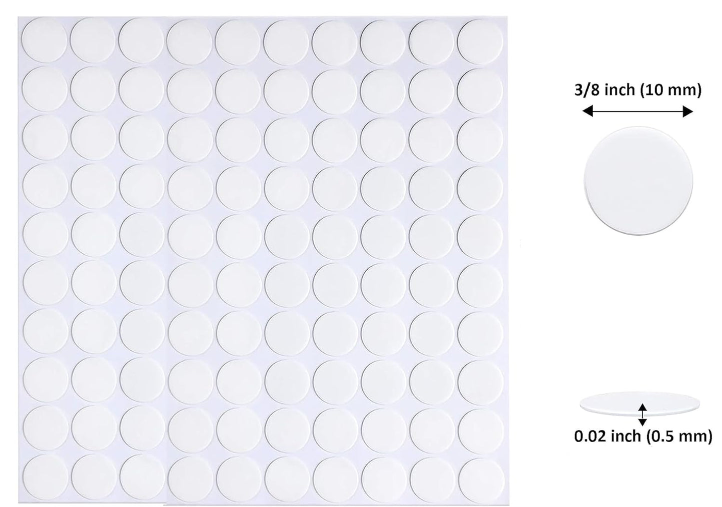 Adhesive Stick dots Two-Sided Sided Mounting Putty Stick Tack for Wall Hanging Crafts Balloons Festival Party Decorations,Clean Removable(0.39"*0.39"-900)