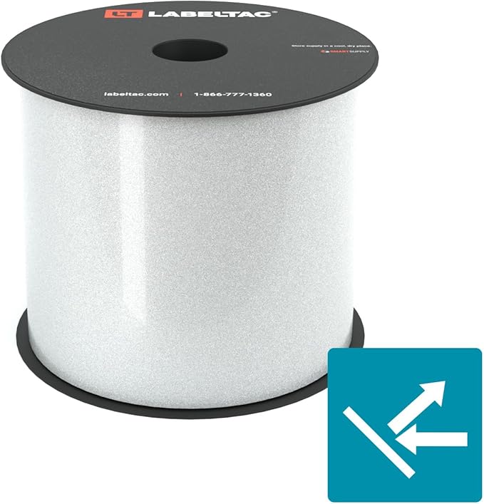 LabelTac LT4/LT4P/LTPX Reflective Tape Supply 4" x 75' White