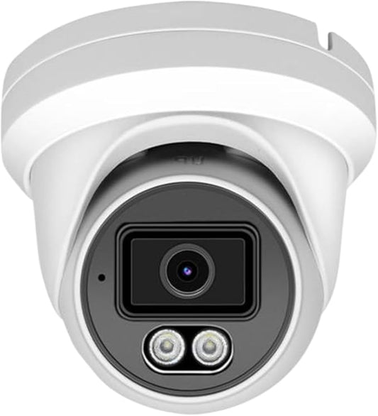 4K PoE Security Camera, 8MP IP Turret Dome, Big Sensor, Built-in Microphone, Smart Dual-Light Color Night Vision, IP67 Outdoor/Indoor, NDAA Compliant, ONVIF Compatible