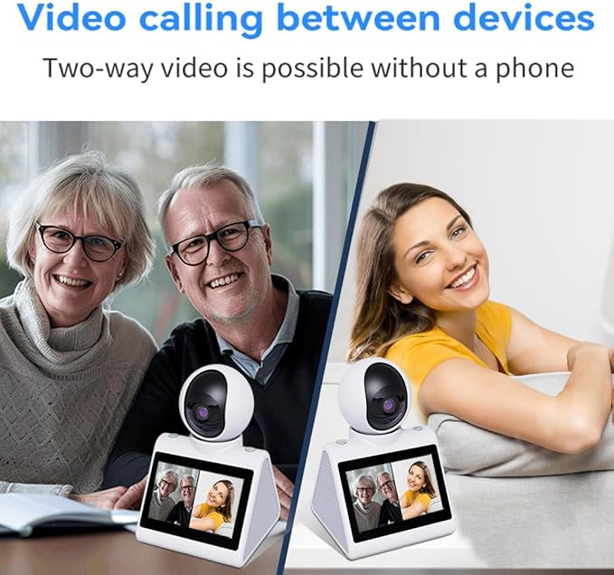 Indoor Home Security Camera(Intelligent Voice Version) Two Way Video Camera,Pet Dog Camera Monitor for Baby/Elder/Nanny/Pet/Dog with Phone App,Pan/Tilt Dome Camera