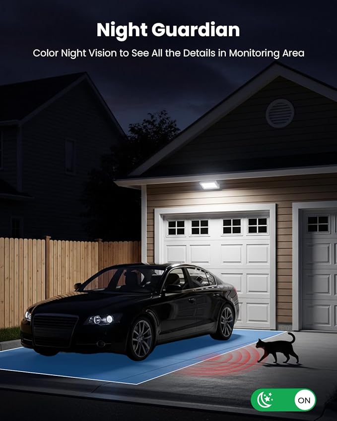 Solar Security Cameras Wireless Outdoor, 2 Pack 3MP Security Cameras Wireless Outdoor, Pan Tilt 360°WiFi Camera with Color Night Vision/PIR Sensor/2-Way Audio/Alexa/Google Assistant