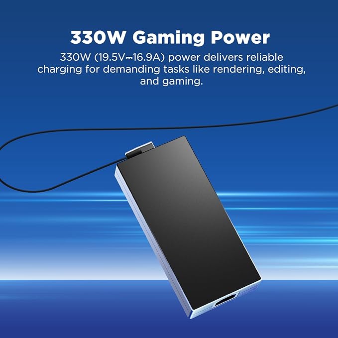 Innergie T33 330W 300W 280W Gaming Laptop Charger Power Adapter Compatible with Most Laptop Brands. (Delta Electronics)