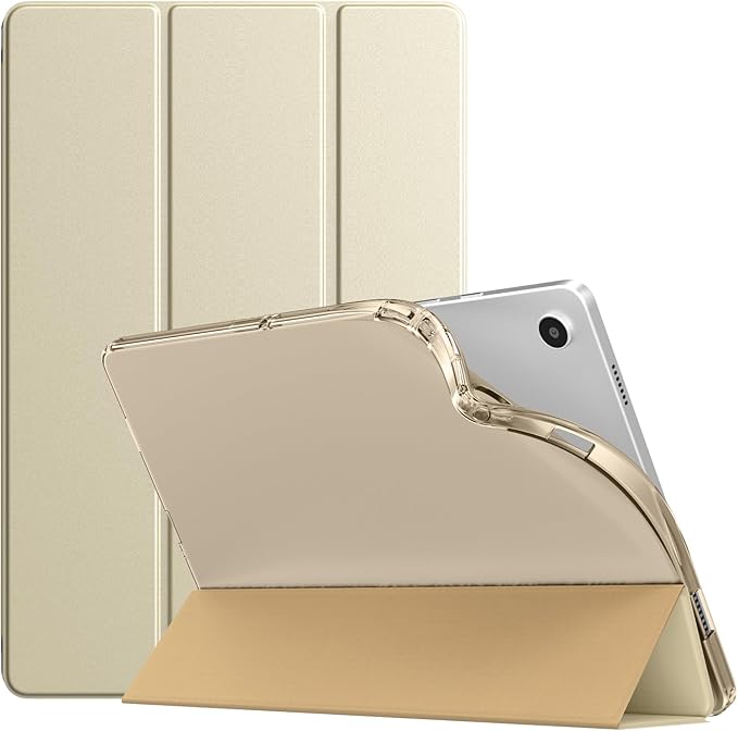 TiMOVO Case for Samsung Galaxy Tab A9+/A9 Plus 11" 2023, Slim Soft TPU Translucent Frosted Back Protective Cover for Galaxy Tab A9+ Tablet SM-X210/X216/X218, Auto Wake/Sleep, Champagne Gold