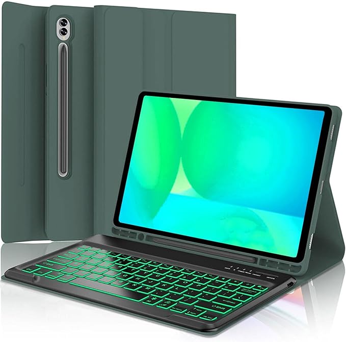 Keyboard Case for Samsung Galaxy Tab 10 FE Plus 13.1inch, S10 FE+ Smart Keyboard Case Magentic Keyboard Cover with S-Pen Holder, Green