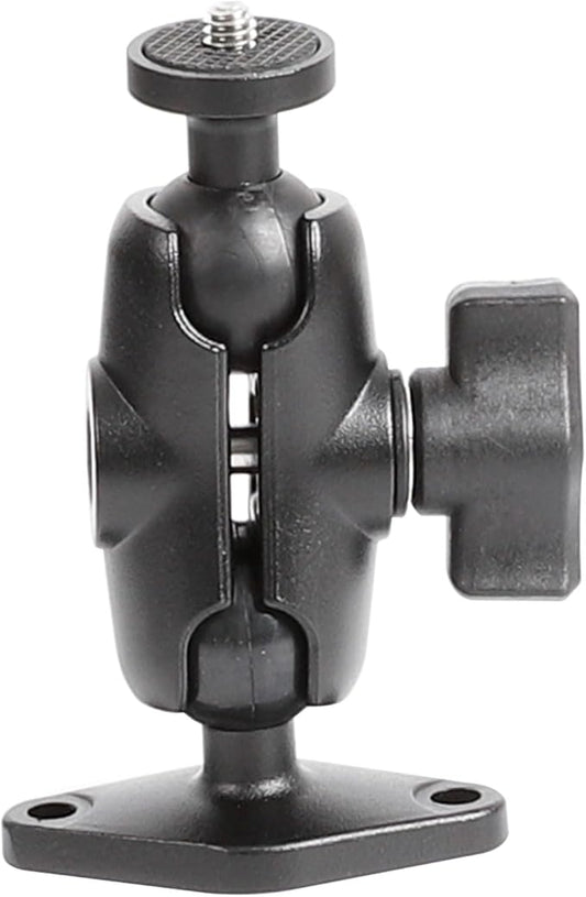 xik Camera Mount Holder: 1" Ball Rhombic Base, 1/4"-20 Thread - Fits Logitech Security Camera，DSLR, CCTV, Action Cam, Projector - Install on Wall, Desk, Car (AMPS), Boat