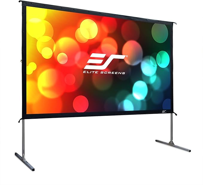 Elite Screens Yard Master 2, 135-INCH 16:9, 4K / 8K Ultra HD, Active 3D, HDR Ready Portable Foldaway Movie Home Theater Projector Screen, REAR Projection - OMS135HR2