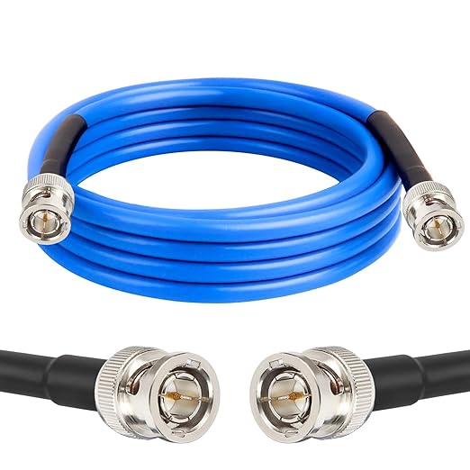 XRDS -RF 6FT SDI Cable, 3G/6G-SDI Cable BNC Digital Video Cables 75 Ohm RG59 BNC Male Cables for 3G/6G HD SDI Monitor Video Recorder Converter Splitter Security Camera