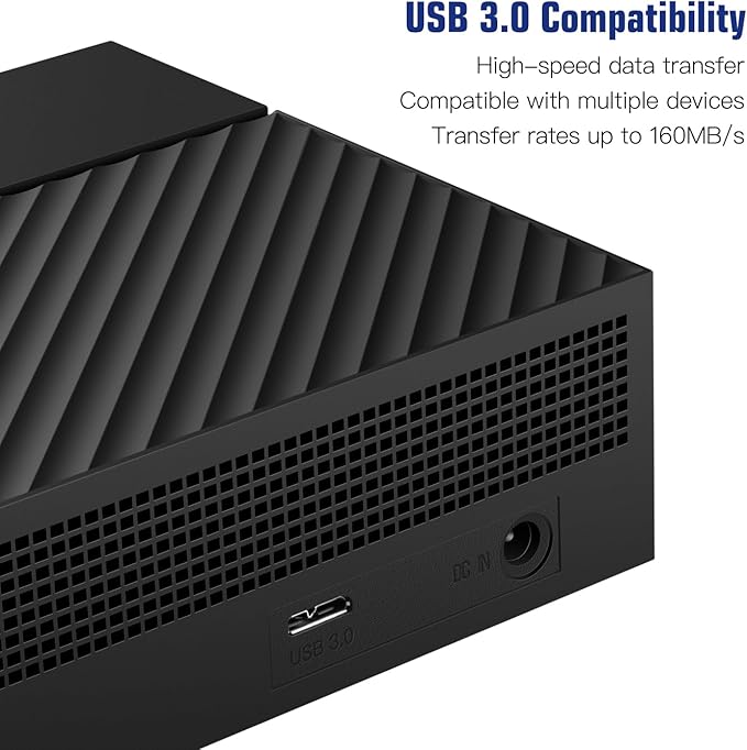 UnionSine Desktop External Hard Drive 14TB, USB3.0 3.5" HDD Storage Compatible for PC, Mac, TV, Desktop, Laptop(Black) HD3513
