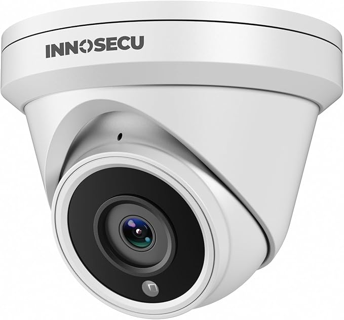 UltraHD 8MP PoE Camera, Security IP Dome Camera Outdoor Indoor, IP67, Built-in Mic, 2.8mm Lens Wide Angle 110°, Night Vision 100ft, Face Detection, Human&Vehicle Detection, IND8BR93A