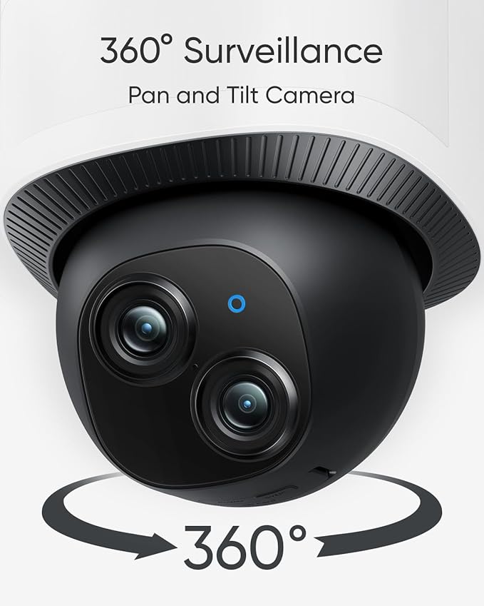 eufy Security Floodlight Wired Camera E340 2kit+Homebase3, Security Camera Outdoor, 355° Pan & Tilt, 24/7 Recording, 2000 LM, Motion Detection, Built-in Siren, Dual Cam, No Monthly Fee