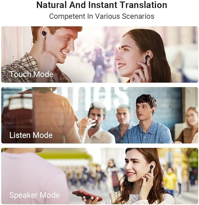 Timekettle M3 3 in 1 Language Translation Earbuds,43 Languages & 96 Accents, Offline Translator, No Subscription,for Exploring Expat Life Freely, APP Compatible with iOS & Android