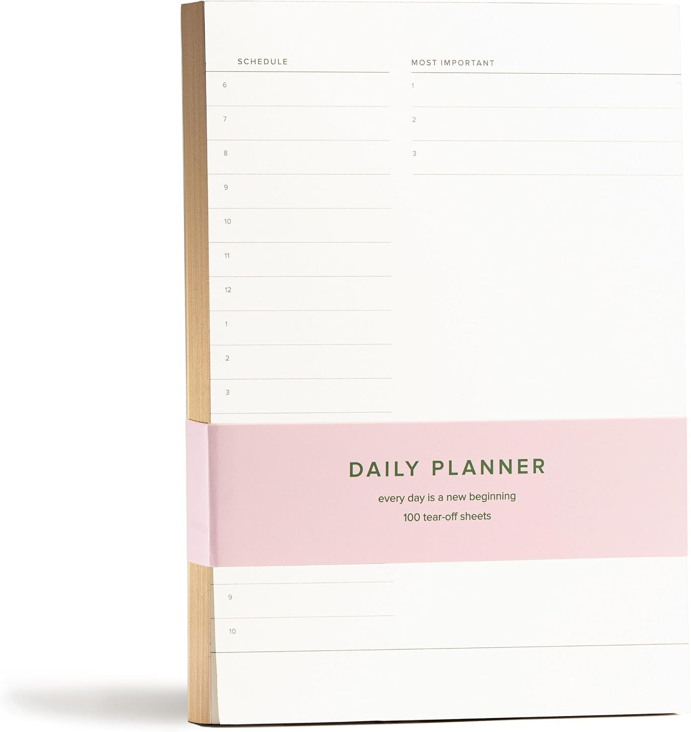 Daily and Weekly To-Do List Notepad â Desk Pad for Work and Study, Gold, 8x6 Inches