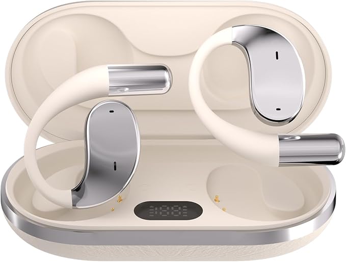Language Translator Earbuds, Two-Way Instant Language Translator Real Time with APP for 130 Languages,Fast Reaction Translation Device (Apricot)