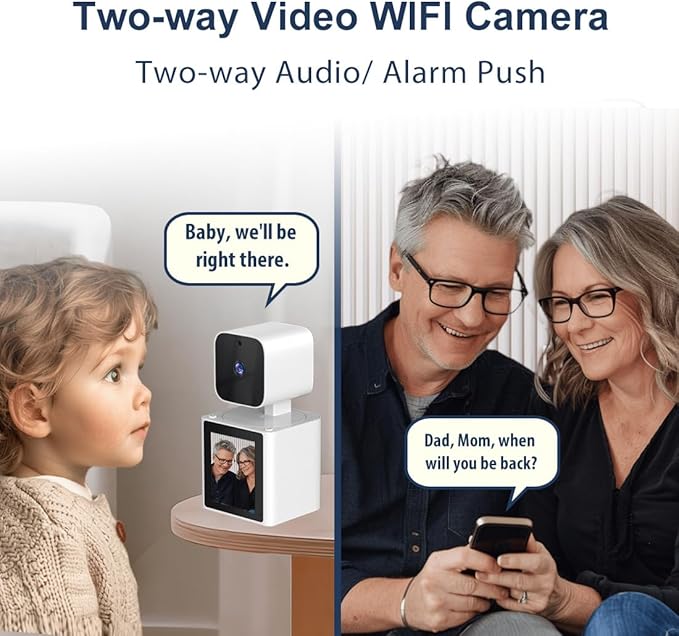Home Security Camera Indoor,Pet Camera,1080P Dog Camera with Two Way Video,Monitor for Elderly/Baby/Nanny/Pet/Dog with app,Pan/Tilt WiFi Cameras,Night Vision,CS10