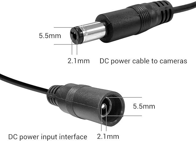 TIGERSECU Security Camera Power Adapter with 9-Way Power Splitter, 12V 5A 100V-240V 2.1x5.5mm Power Supply, Compatible with Lorex, Samsung, Q-See, Night Owl, Swann, Annke IP and BNC Cameras