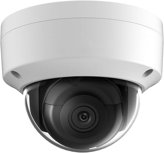 DS-2CD2183G2-I 4K 8MP Hik PoE Dome IP Camera Indoor Outdoor, Acusence, Human/Vehicle Detection, 98ft IR Night Vision, H.265+, IP67, 512GB microSD Card, 2.8mm Lens Hik-Connect APP
