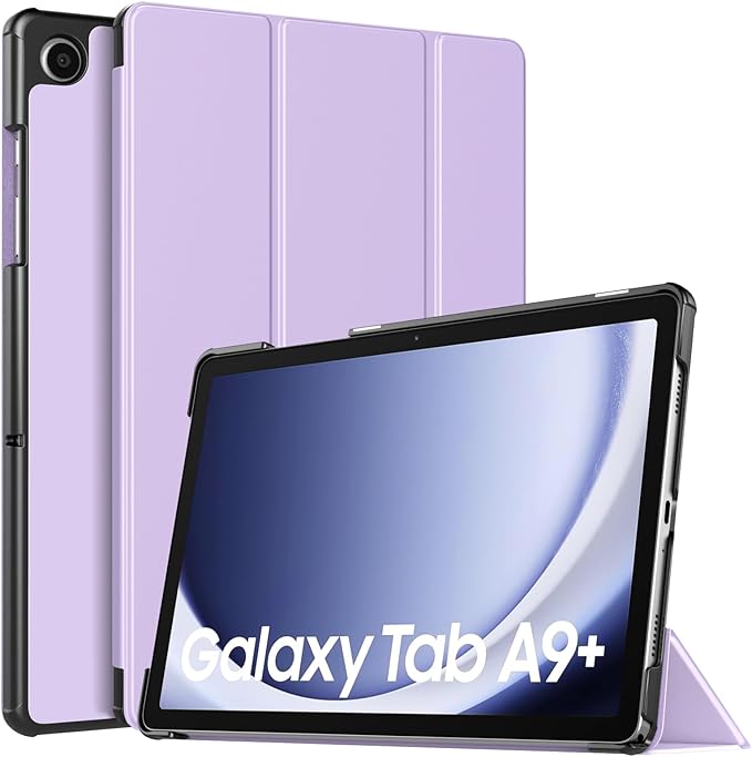 TiMOVO Case for Samsung Galaxy Tab A9+/A9 Plus 11 Inch 2023, Slim Lightweight Stand Hard Back Shell Protective Cover for Galaxy Tab A9+ Tablet SM-X210/X216/X218, Auto Wake/Sleep, Lilac