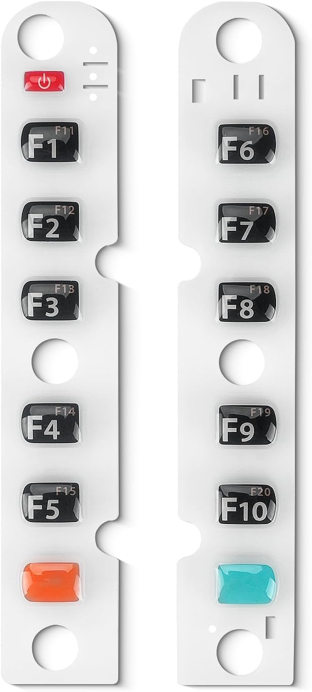 Rubber Function Keypad Set (12-Key) for Honeywell Thor VM1A Vehicle-Mounted Computer,Keyboard