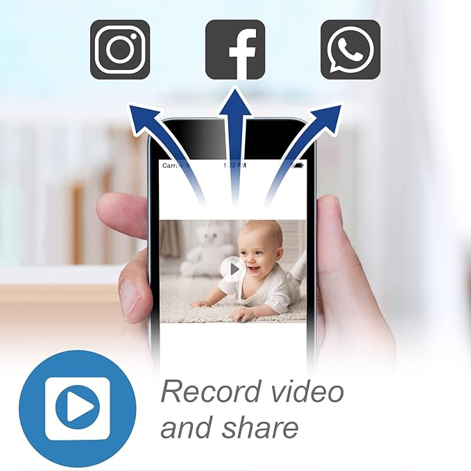 VTech RM7764-2HD Smart WiFi Baby Monitor with 2 Cameras, 1080p HD Video, 360° Pan & Tilt, 10x Zoom, 7" HD Parent Unit, Night Vision, Soothing Sounds, 2-Way Talk, Temperature & Motion Detection