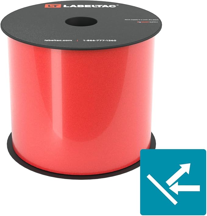 LabelTac LT4/LT4P/LTPX Reflective Tape Supply 4" x 75' Red