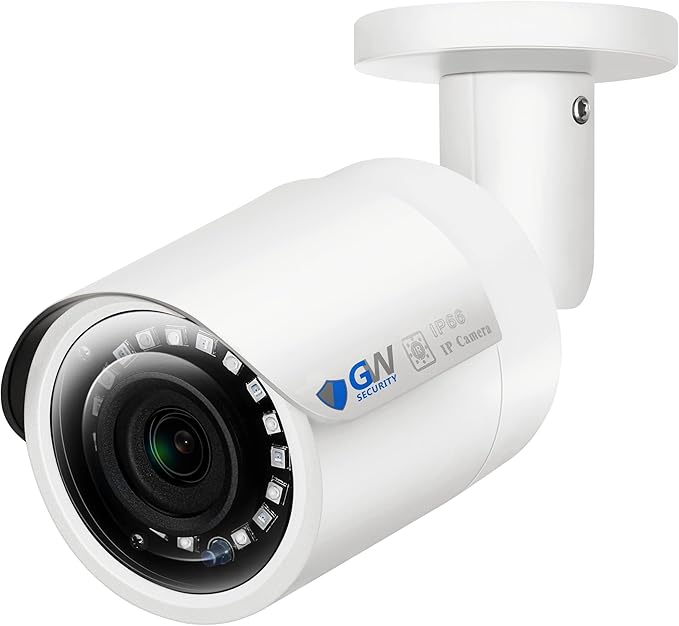 GW Security 16 Channel 4K NVR 5MP POE Audio & Video Smart AI Security Camera System - 16 x 5MP 1920P Weatherproof Bullet Cameras, Built in Microphone, Pre-Installed 4TB Hard Drive