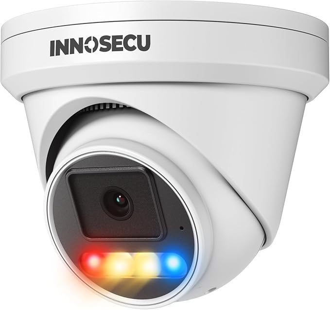 8MP AI PoE Camera, Outdoor Security IP Dome Camera, Smart Sound Alarm, Light Color Night Vision, AI Human/Vehicle Detection, Two Way Audio, 2.8mm Lens Wide Angle 110°, IND8BD97D