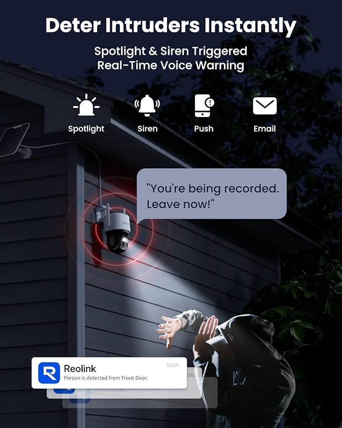 REOLINK 4K Dual Lens 4G LTE Cellular Security Camera Outdoor, 360 PTZ with Auto Tracking, No WiFi Solar Powered, 6X Hybrid Zoom, 8MP Color Night Vision, SIM Card Included,Motion Alert, TrackMix LTE+SP