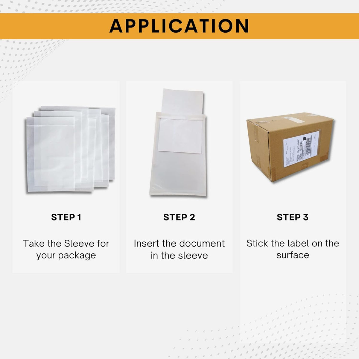 1000 Pack 7"x10" Shipping Label Sleeves – Clear Self-Adhesive Packing Slip Pouches, Waterproof Packing List Envelopes – Ideal for Shipping Documents, Mailing Labels, Invoices & Packing Slips