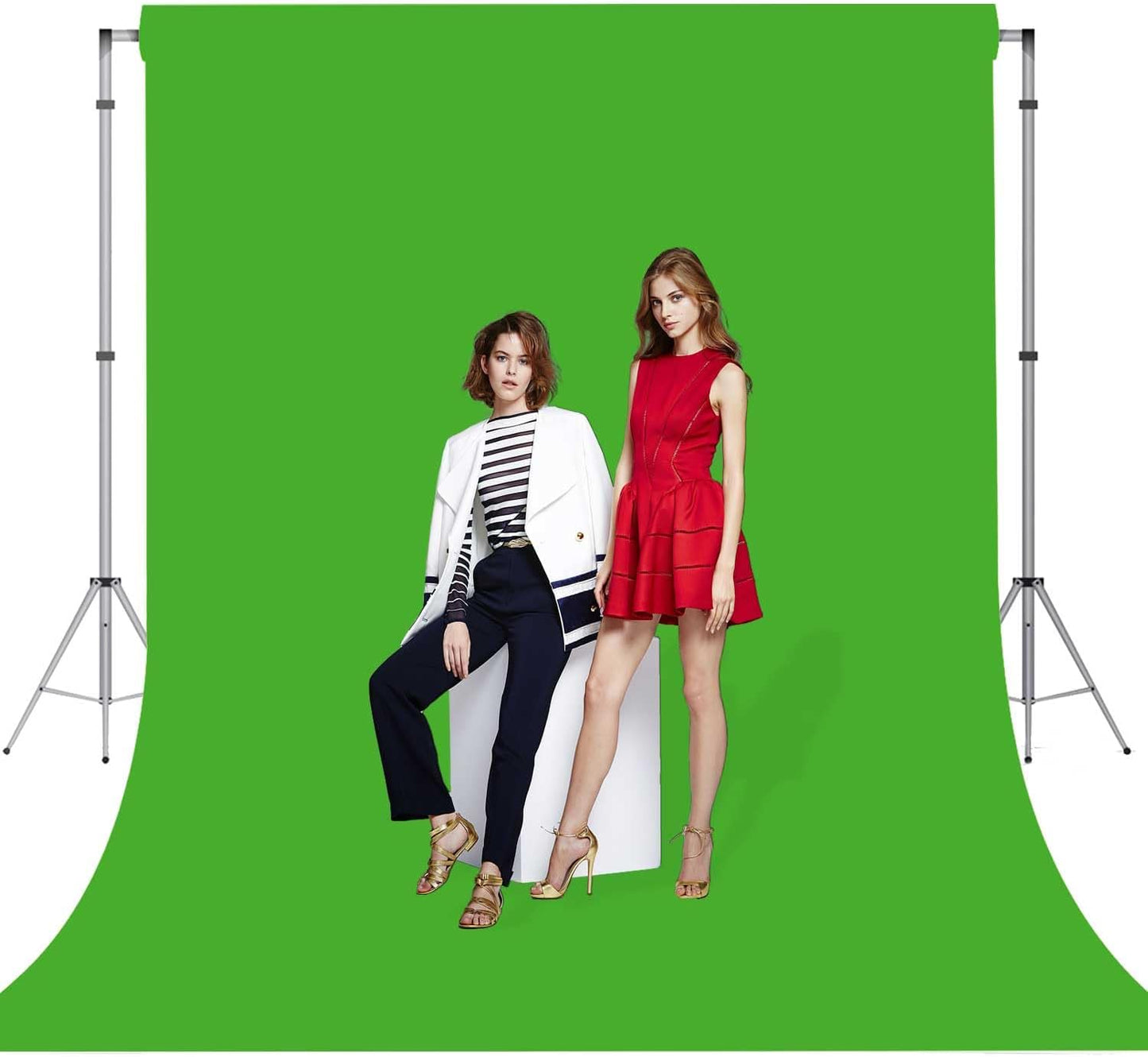 Green Screen Photo Backdrop for Photoshoot Green Background for Photography Photo Backdrop Curtain for Party 5x7 FT