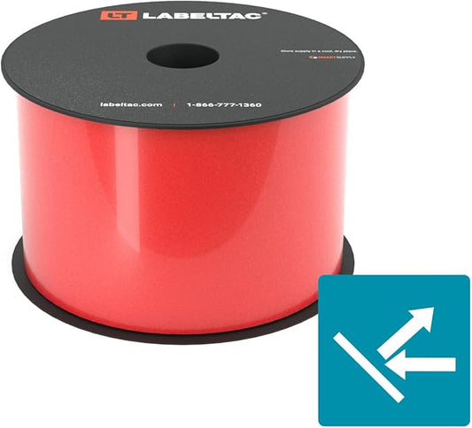 LabelTac LT4/LT4P/LTPX Reflective Tape Supply 3" x 75' Red